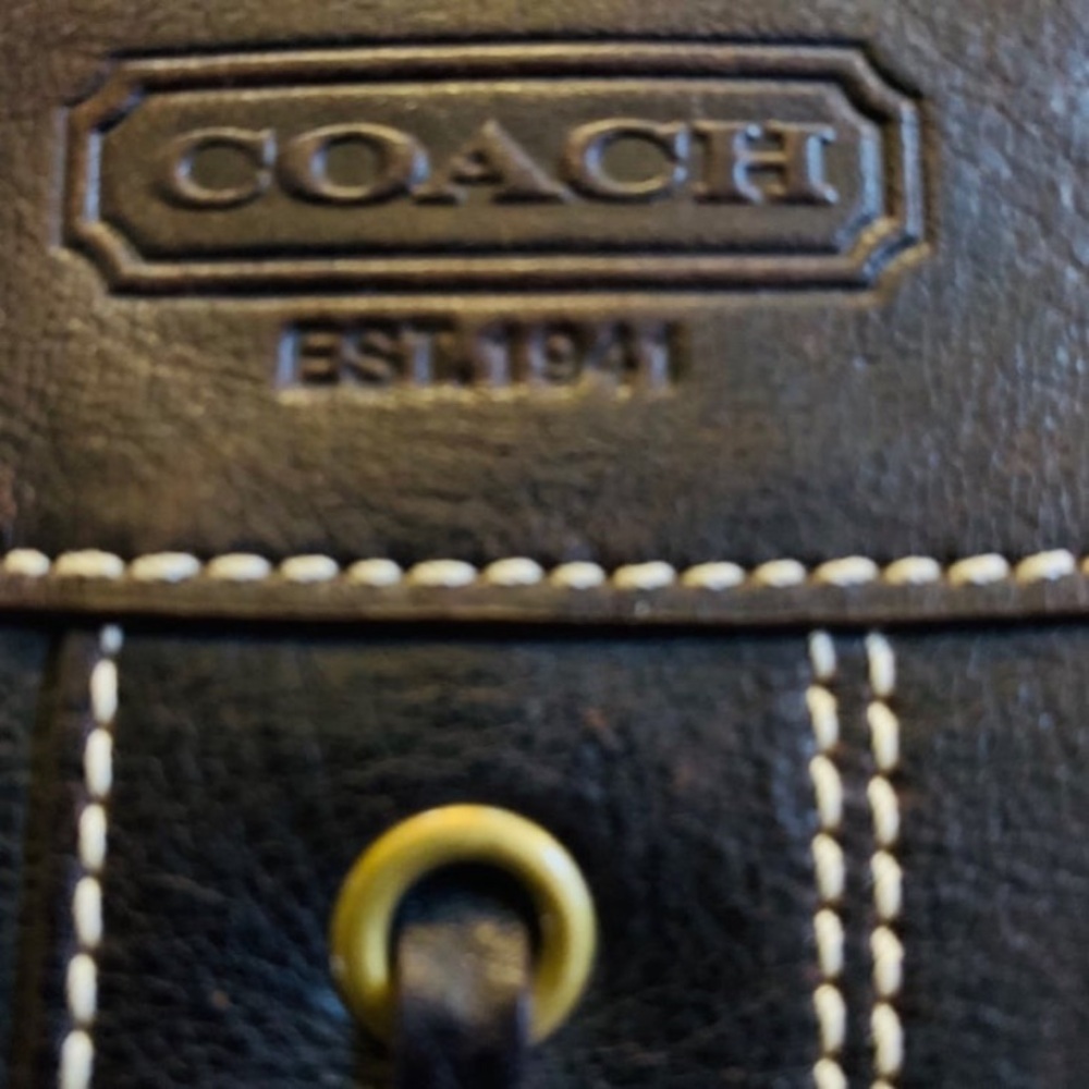 Vintage COACH Mahogany Crossbody Bag - Picture 9 of 13